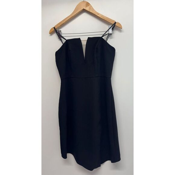 Liv Foster Strapless Twill Cocktail Mini‎ Dress Size Small Black NWT - Picture 7 of 12